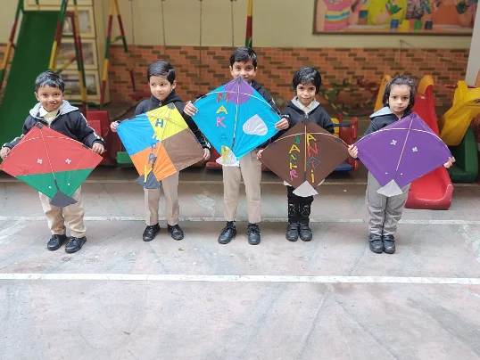 Sports day on the playground — Children Glory High School, Morar, Gwalior